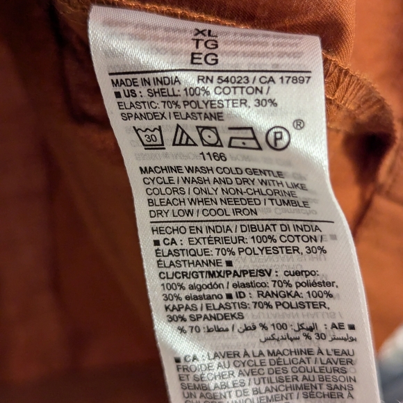 Old navy brown top boho hippie size XL - Picture 4 of 6